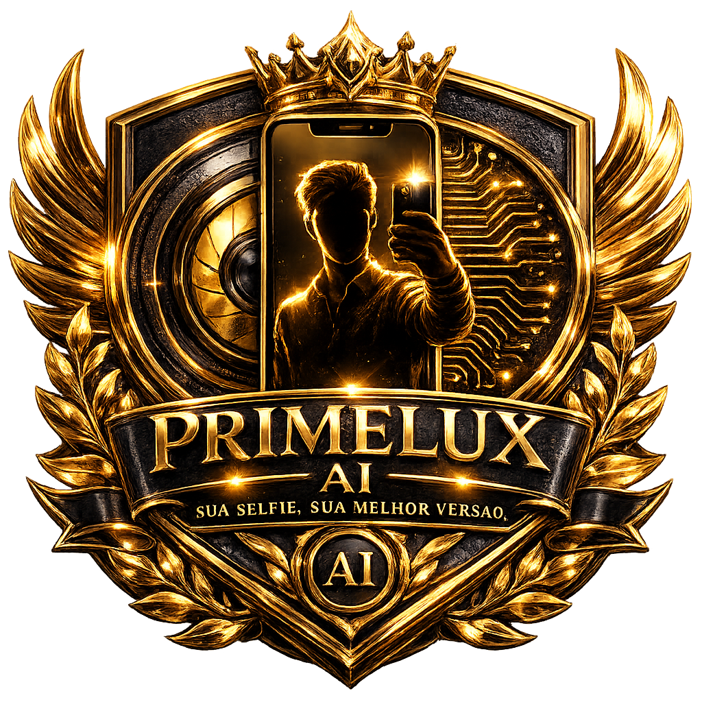 Emblema animado PrimeLux AI